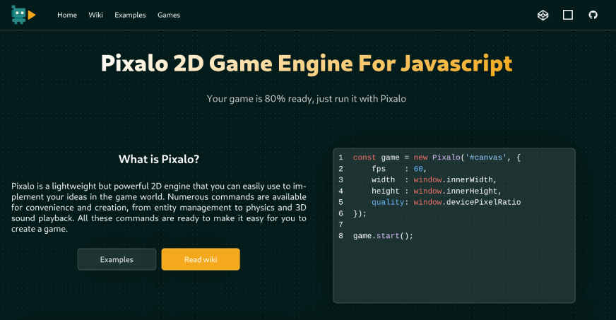 Pixalo — Modern Graphics Engine for the Web